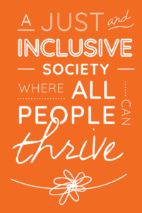 a just and inclusive society where all people can thrive