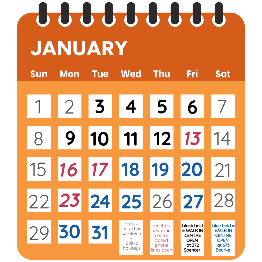 dates above listed as a monthly calendar view